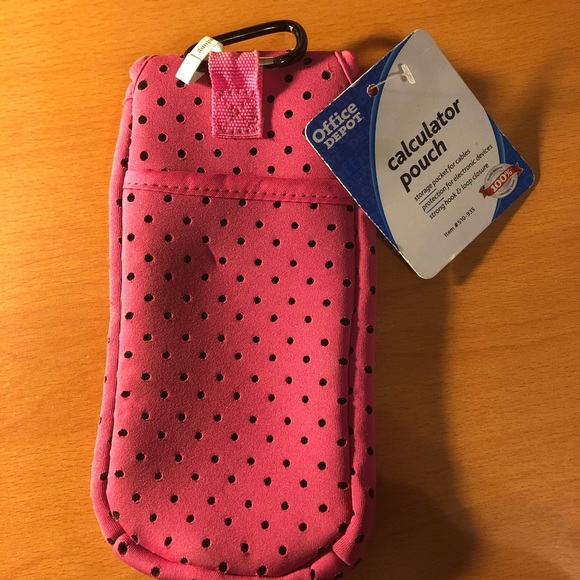 Pink Calculator Pouch - Picture 2 of 3